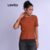 Lovito Top Casual Liso de Tricô para Mulheres LB1081BRL1111