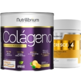 Colágeno Verisol Ácido Hialurônico 200g + Cresce X4 30 Caps Nutrilibrium