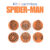 Kit com 6 Carimbos para Docinhos e Brigadeiro – Homem Aranha Spider Man