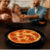 Jogo de Pratos de Vidro Preto Raso 32cm Opanile Redondo 2 Pcs para Bolo/Pizza