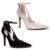 Scarpin Feminino Salto Alto Fino com Fivela e Strass – Sapato Elegante Bebecê Moda Social Festa