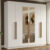 Guarda-Roupa Casal 6 Portas Batentes com Espelho Branco/Branco/Rustic Venus Madesa