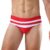 Z&D Lingerie Sungas Masculinas Cuecas Cavadas Briefs listra Bolso Traseiro Com Zipper Apertado Biquíni UDL112