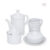 Kit Chá Café Bule Leiteira Açucareiro Manteigueira Porcelana Mesa Posta