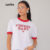 Lovito Camiseta com Gola Cherry Contrastante Fofa Feminina LB843BRL873