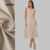 Lovito Conjunto Elegante Liso de Saia Midi Rodada para Mulheres LB679BRL709