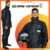 Capa de Chuva Motoqueiro Impermeável PVC Masculino Conjunto Completo Black Edition