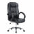 Cadeira Giratória Office Presidente Reclinável 130° Home Office na Cor Preta Design Confortável