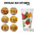 Copos Conic Mix Estampado Red Fruits, Jogo de Copo Vidro 6 Peças 415ml – Ruvolo
