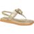 Sandália Feminina Infantil GiGiL Teen Flatform Rasteira ABS Metalizado Birken Chinelo Dedo Conforto