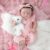 Boneca bebê reborn realidade 100% silicone original menina 48cm rosa crianças presentes ZAVANESE