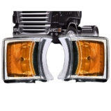 Par Lanterna Pisca Seta Led Para Scania Serie 5 6 PGR Led Lanterna Seta Scania S5 S6 PGR Led + DRL