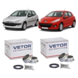 Par Kit Rolamento Eixo Traseiro 206 207 1.0 1.4 1.6 47mm