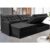 Sofá Sem Caixa Retrátil Baú 1,60m Cama inBox Secret Suede Velusoft Preto