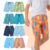 Kit 5 Shorts Tactel Sortidas Bermuda Juvenil Menino Infantil Masculino Moda Praia Escolha entre Kit de 1 ou 4  Unidades