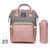 Mochila Bolsa Maternidade Lequeen Original Porta Mamadeira Menina Menino