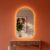 Espelho Decorativo com Led Orgânico Lapidado de Parede Para Sala Quarta Banheiro 55×75 Mod. Capela