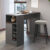 Bancada Balcão/Mesa de Cozinha Gourmet com Adega 1 Porta Cor Grafite – Arte Cas