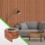 Painel Ripado Laminado de EVA Autocolante Linha Urban Plus Bronze – Meu Rodapé | Aplique Você Mesmo