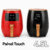 Fritadeira Elétrica Air Fryer 4,5l Preta E Vermelha 110/220v Painel Digital Touch