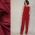 Lovito Conjunto Feminino Top Sem Mangas e Calça Longa Alfaiataria com Amarração Elegante de Calça e Blusa LB644BRL674
