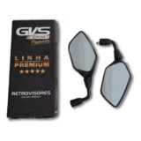 Retrovisor Gvs Xre 300 Rebaixado 90° Honda Lente Convexa