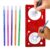 Kit Criativo régua magica Espirógrafo + 5 Canetas Esferográficas Coloridas 0.7mm