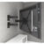 Suporte Tv Tri Articulado Lcd Led Plasma 22 A 55 Pol para parede 32 40 42 43 47 50 52 55 polegadas ART 24 TRI ADAP