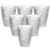 Jogo 6 Copos Milano 3D 300ml Vidro Grosso Luxo