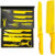 Jogo de Facas Premium Titanium Gourmet Amarela 6 Peças
