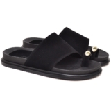 Papete Feminina Detalhes Em Dourado Preto Dubuy Nubia 2096DB