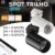 Trilho Spot LED para trilho eletrificado + Trilho + Conector Branco ou Preto 30W 360° Luz Fria, Neutra e Quente Bivolt