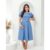 Vestido Midi Melissa Godê C/ Cinto Manga Bufante Moda Cristã