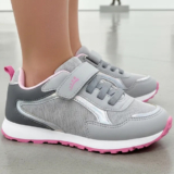 Tênis Infantil Ortopasso Jogging Sola Bicolor Menina/ Menino