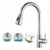 Torneira Gourmet Pia Cozinha Com Extensor Flexível Misturador Monocomando Pull Spray Arejador Articulado Inox Fosco