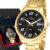 Relógio Masculino Technos Dourado 1 Ano De Garantia Luxo