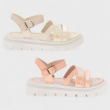 Sandália Infantil Feminina Solado Tratorado Comfort Moda Tendência Meninas
