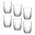 Kit 6 Copos Long Drink Echo Pasabahce 350ml Vidro Canelado Design Moderno Bebidas