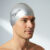 Touca De Natação Em Silicone Flat Cap Adulto Speedo Cinza Prata