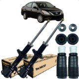 Kit Amortecedor Dianteiro Coxim Coifa Batente Versa 1.0 1.6