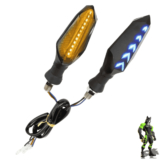 Pisca de LED Esportivo Sequencial Modelo Flecha Arrow Cb300 Twister Titan Fan Fazer Factor Bros PAR