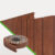 Perfil de Acabamento Painel Ripado Laminado de EVA | Cor Bronze | Linha Urban plus Passa Fio