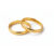 Par de Aliança Casamento 3mm Tungstênio com 6 Banhos Ouro 18k