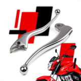 Par Manete Freio Disco + Embreagem Honda Cg Fan Titan 125 150 160 Cromado Preto