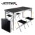 120x60x70CM Mesa Dobrável Com 4 Cadeiras de Alumínio Portátil Vira Maleta Camping Praia JOYFOX