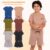 Kit 10 peças Infantil de Menino Estilo Casual Minimalista Monocromático Verão Bebe Menino Casual ou Kit 6 peças