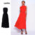 Lovito Vestido Feminino Longo Elegante com Babados LB603BRL633