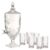 Jogo de 6 Copos Altos  Ou Suqueira 4,5l Palm Tree em Vidro 360ml – Wolff