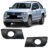 Par Moldura Preta Milha Amarok 2011 2012 2013