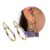 Brincos Rommanel Folheado a Ouro 18k